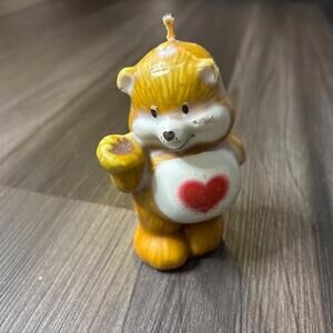 Vintage 80's Care Bears Candle 5" Tenderheart Bear